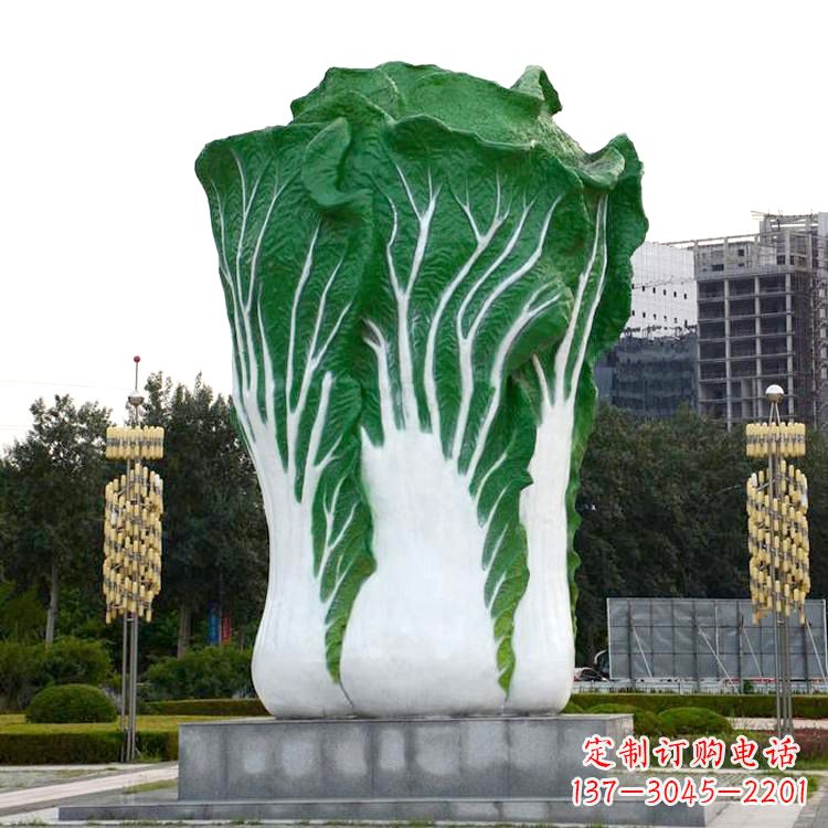 德州白菜雕塑-公园园林仿真植物景观