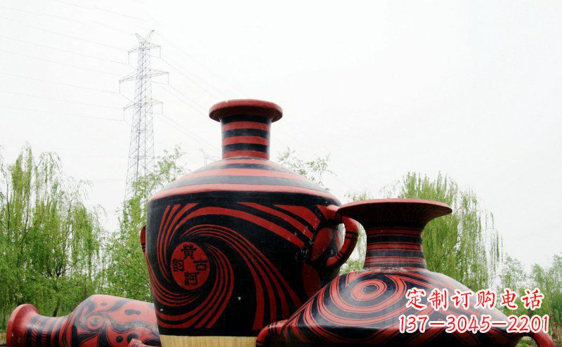 德州不锈钢彩色花盆雕塑让空间更加精致