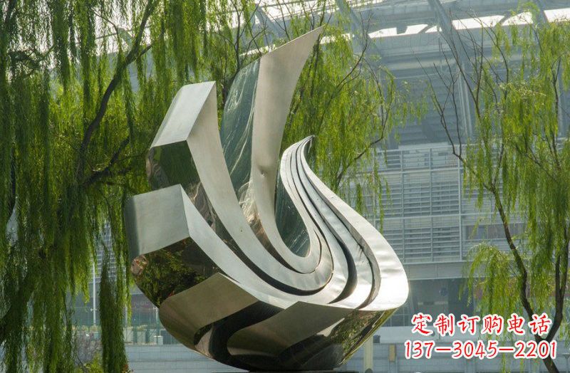 德州不锈钢和平鸽雕塑象征和平与信仰