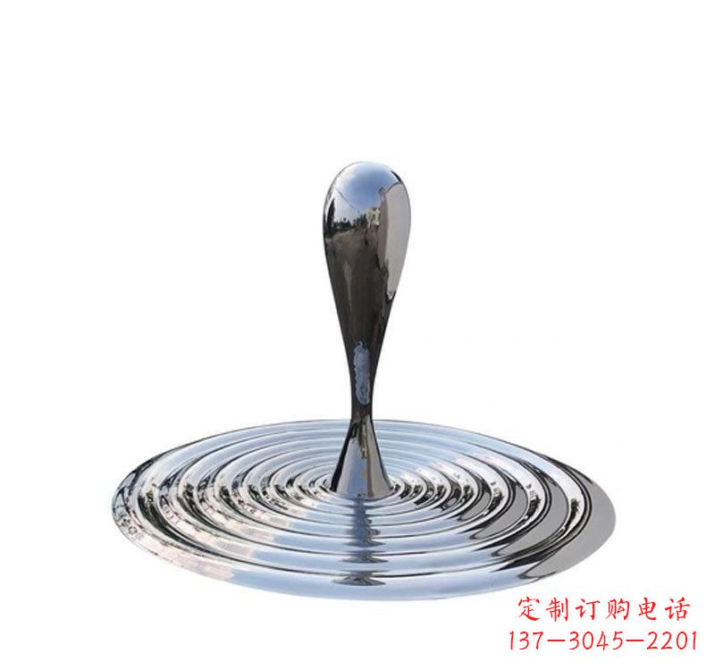 德州不锈钢景区水滴雕塑精美绝伦