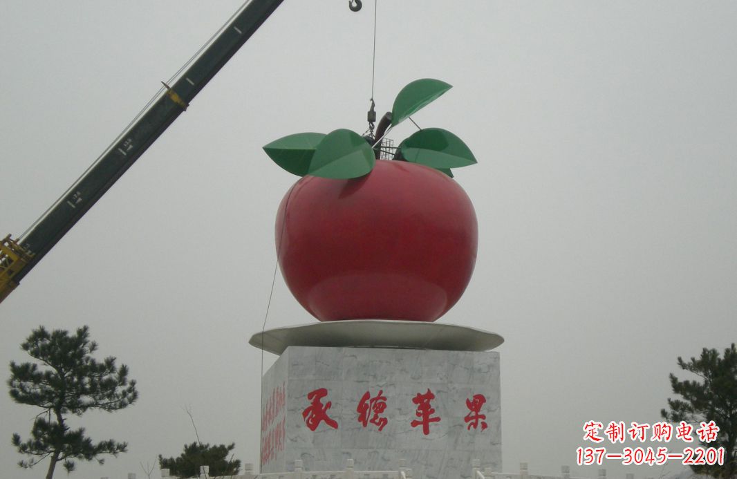 德州不锈钢苹果雕塑精美绝伦的艺术杰作