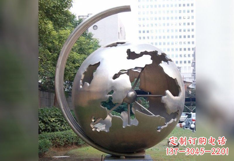 德州不锈钢地球仪雕塑艺术与科学的结合