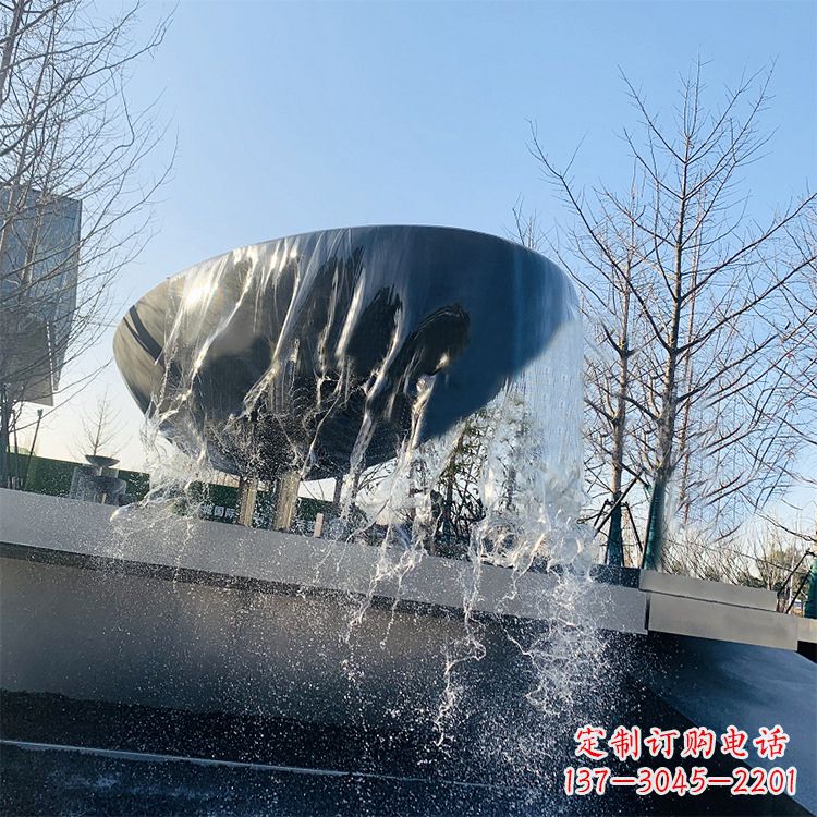德州不锈钢水钵瀑布喷泉雕塑艺术与美感的完美结合