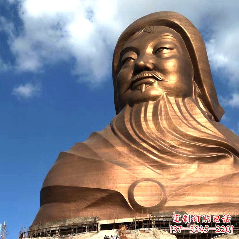德州成吉思汗的传奇——大型头像雕塑