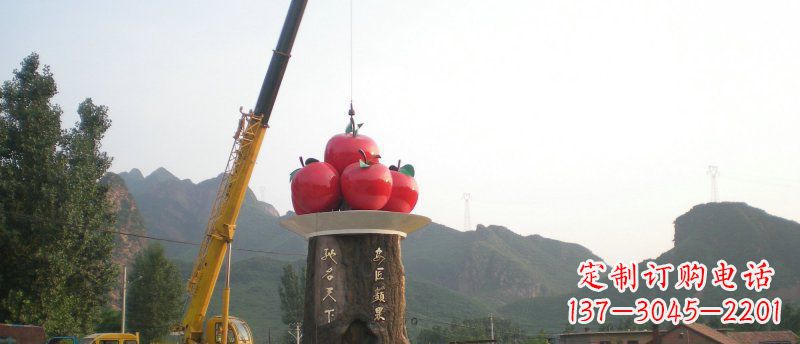 德州不锈钢苹果雕塑缔造城市风采