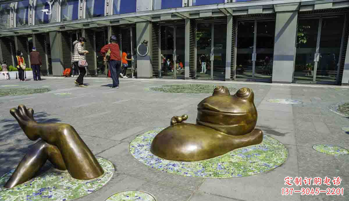 德州青蛙雕塑传统文化的象征