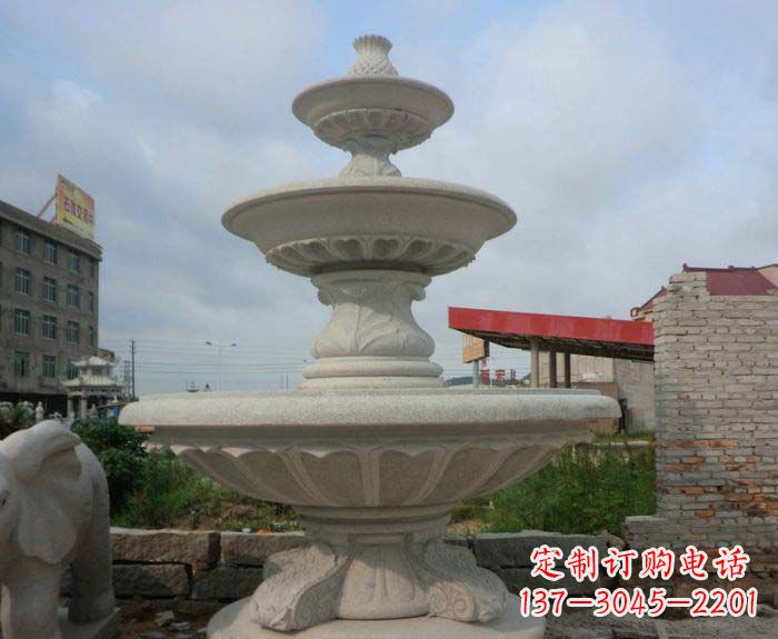 德州喷泉雕塑灵动精致的大理石美