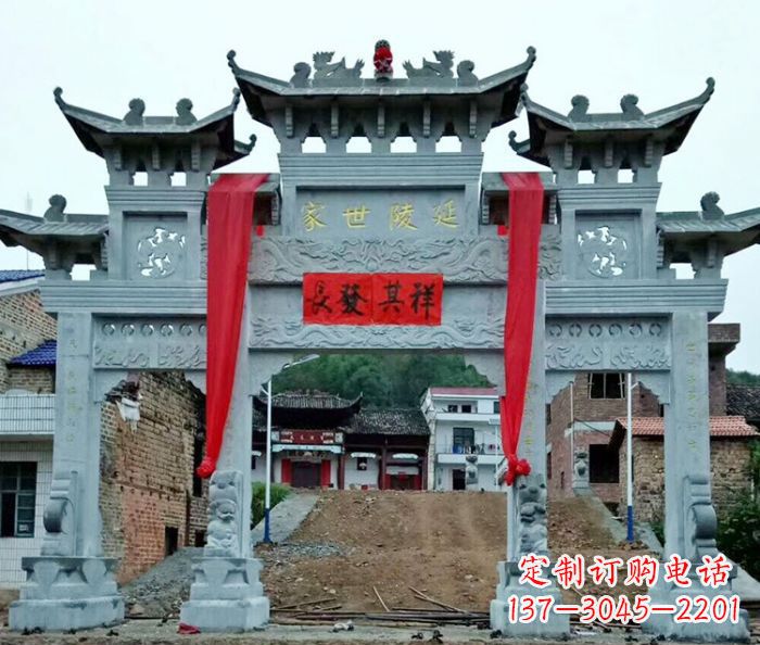 德州精美大理石牌坊雕塑