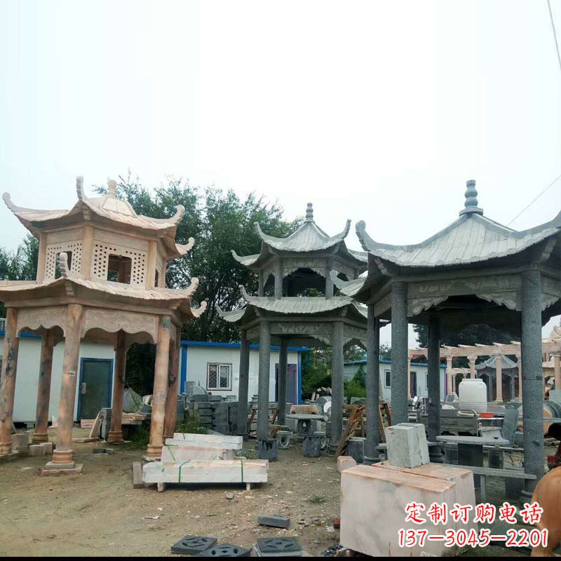 德州精美大理石凉亭雕塑