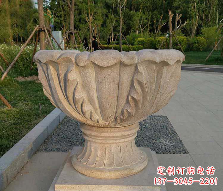 德州大理石欧式花钵雕塑