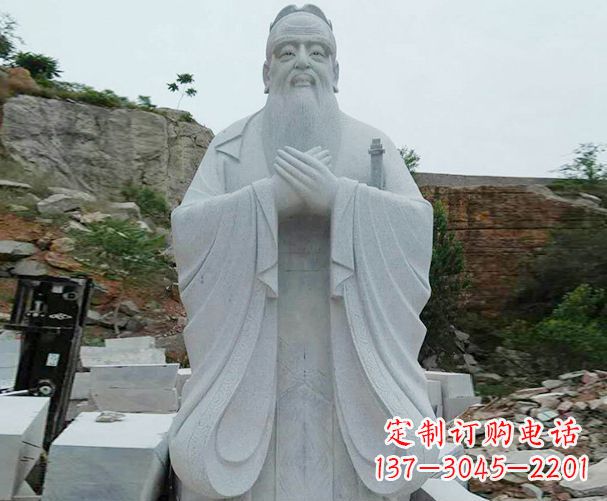 德州大理石先师孔子石雕