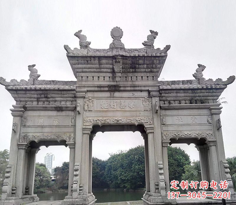 德州特色大型牌坊石雕
