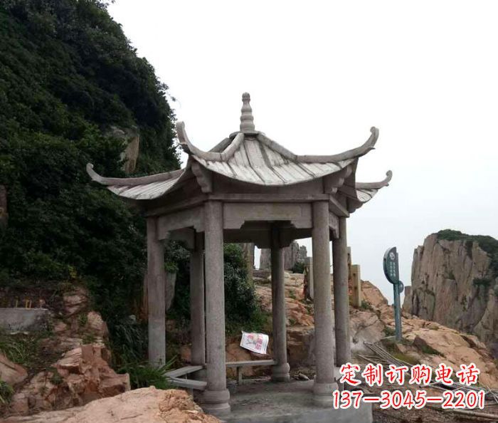 德州风格独特的仿古凉亭石雕