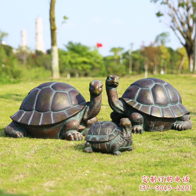 德州仿铜做工精美的乌龟雕塑摆件