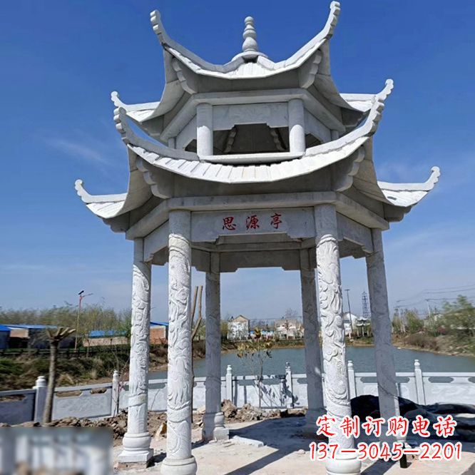 德州公园大理石凉亭