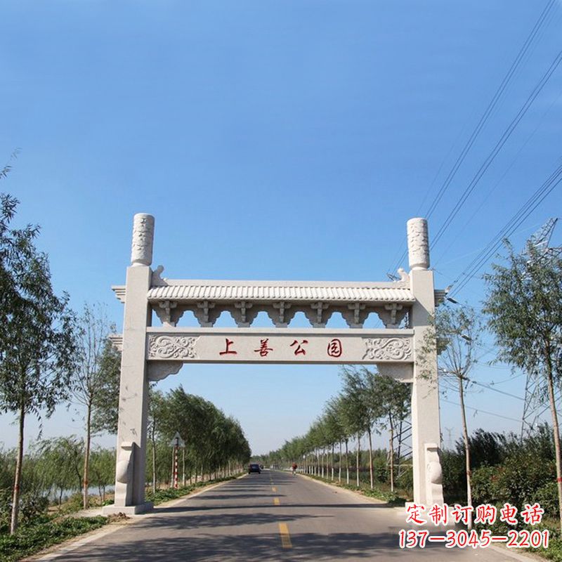 德州精美石牌坊雕塑——打造公园独特风格