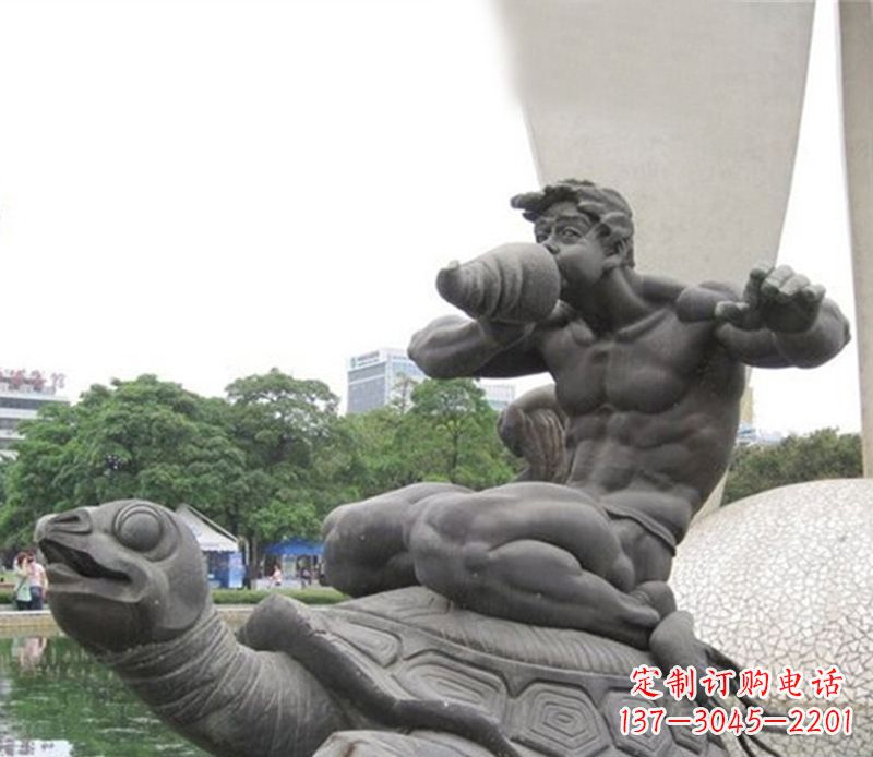 德州公园动物海龟雕塑