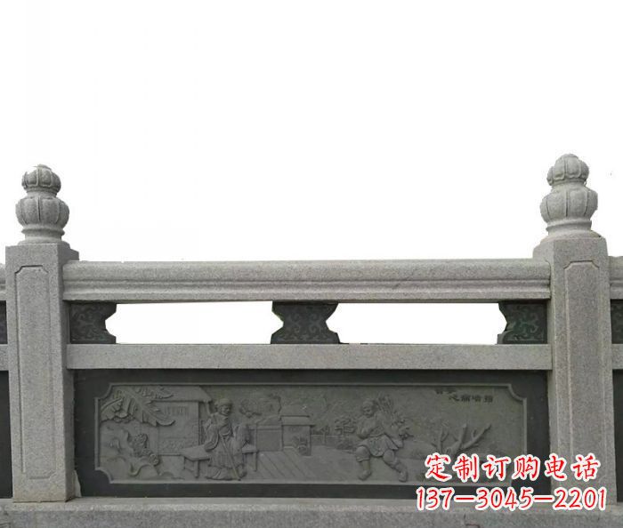 德州中领雕塑艺术品-公园仿古石雕栏板