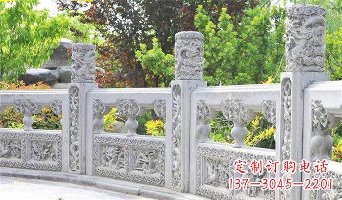 德州公园仿古石栏板雕塑