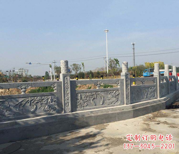 德州风格各异的精美公园仿古石栏板雕塑