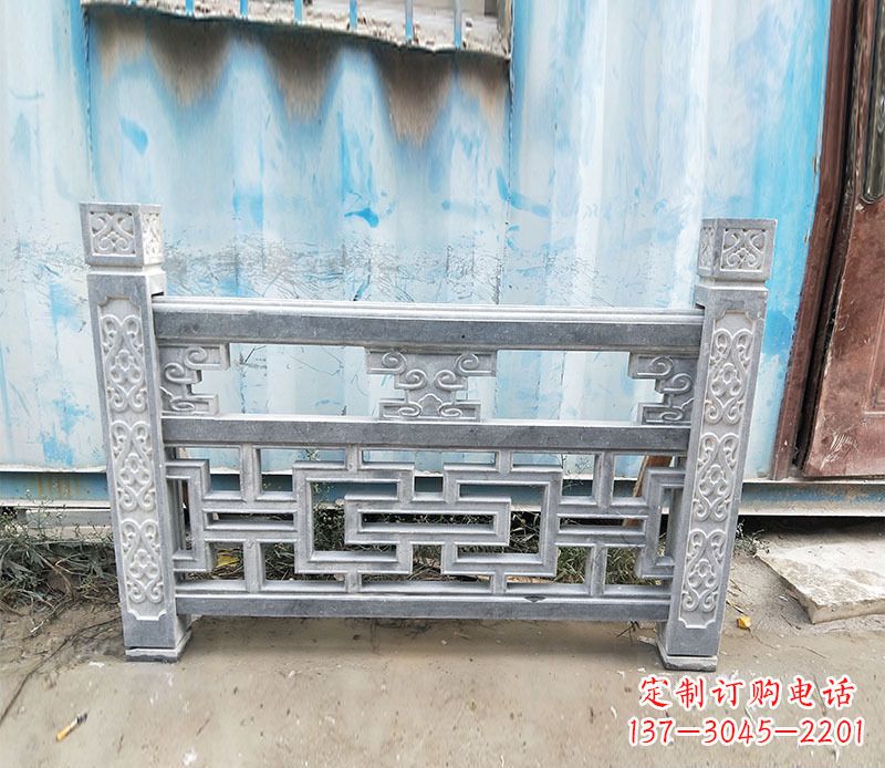 德州艺术精美的公园仿古石栏板雕刻