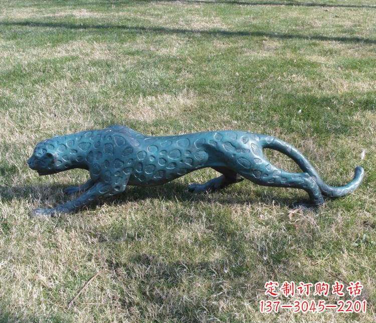 德州优质铜质金钱豹雕塑