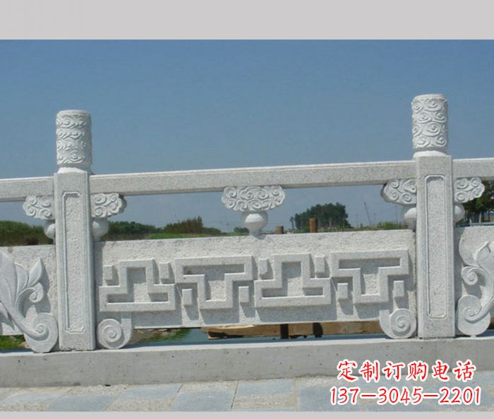 德州公园景观大理石栏板雕塑