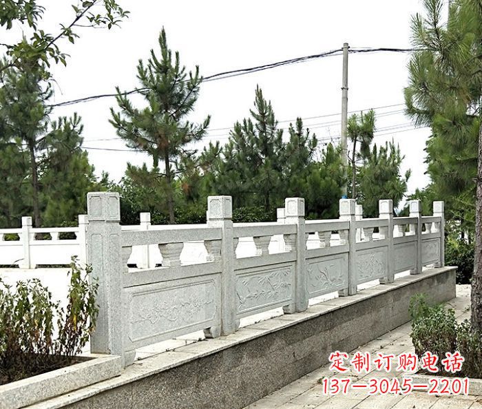 德州大理石栏板石雕,构筑公园景观