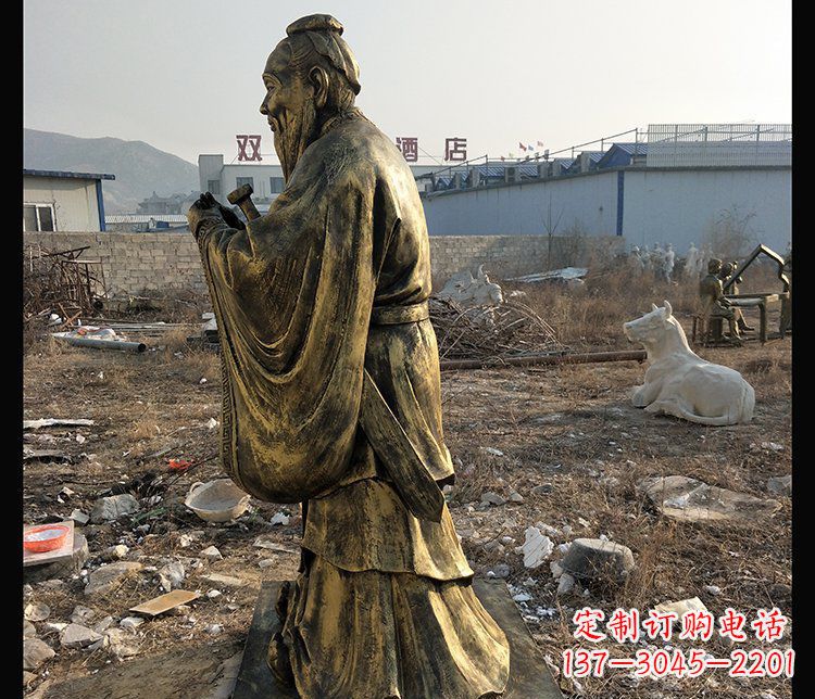 德州铜铸孔子雕塑,传承中华民族精神文化