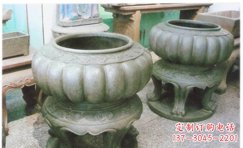 德州铜质公园水缸雕塑