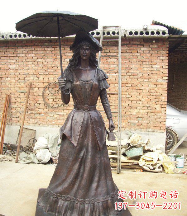 德州中领雕塑西洋美女人物铜雕