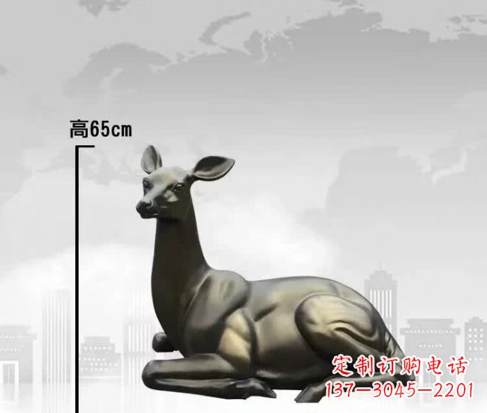 德州中领雕塑精美铜雕鹿