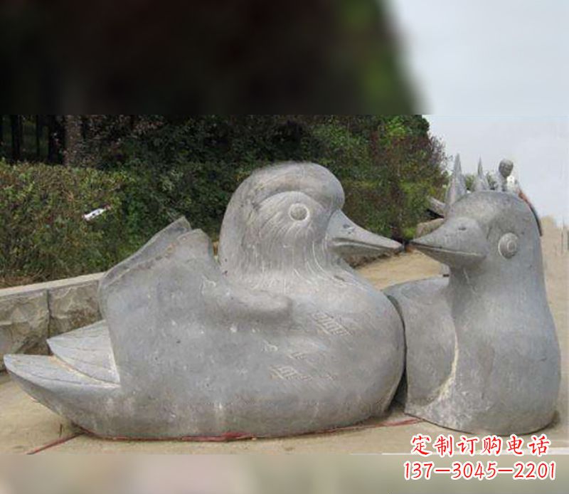 德州中领雕塑传统鸳鸯石雕