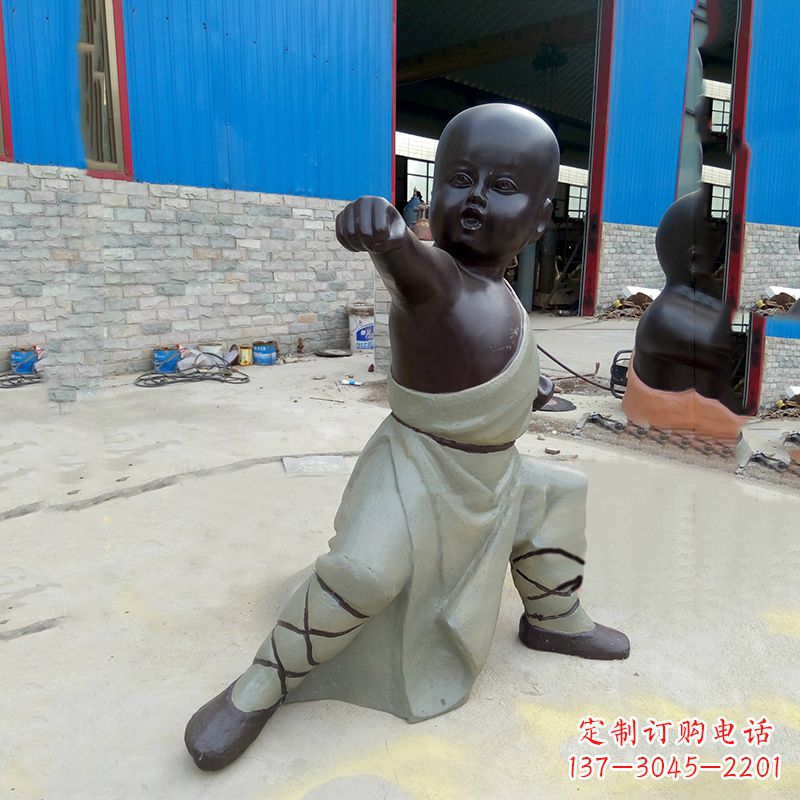 德州精致和尚铜雕塑