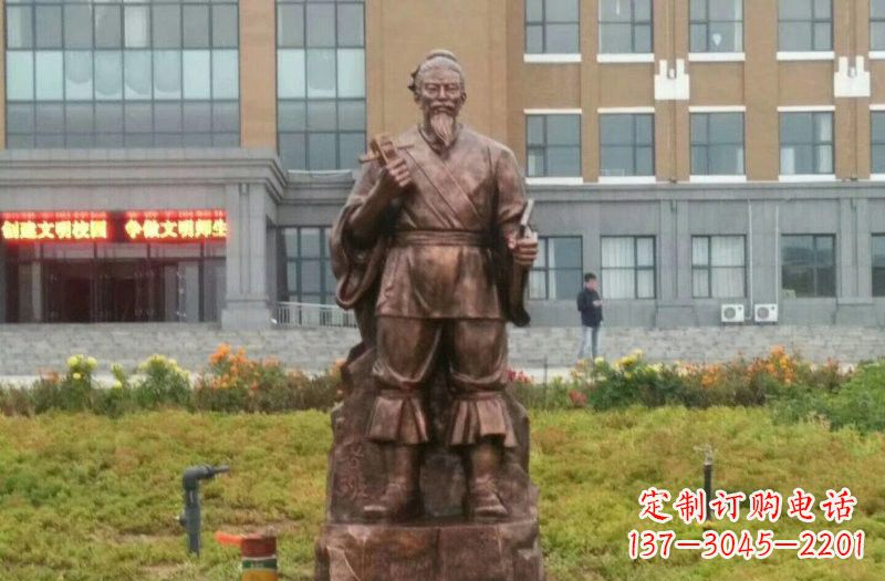 德州传承古代名人铜雕——鲁班雕像