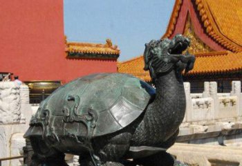 德州精美铜雕龙龟，给你公园独特色彩