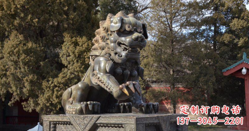 德州故宫青铜狮子雕塑
