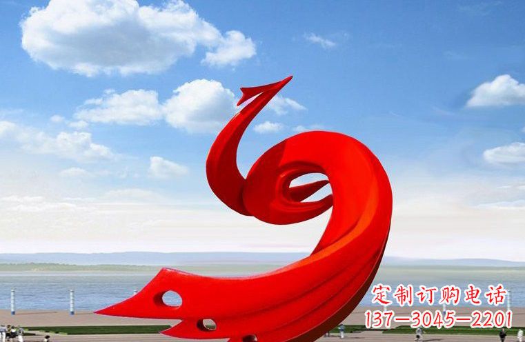 德州广场不锈钢抽象凤凰222