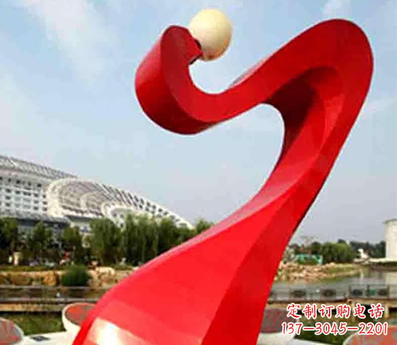 德州不锈钢飘带景观雕塑,重新定义型格空间