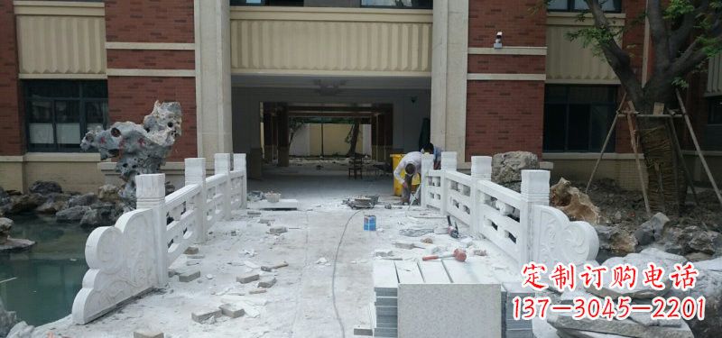德州汉白玉栏板安装效果