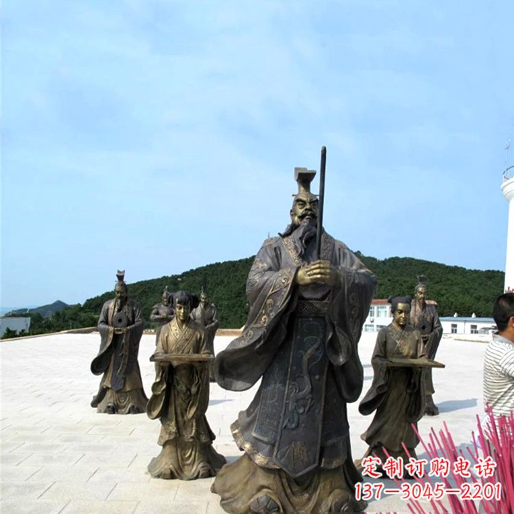 德州中领雕塑——汉武帝刘彻祭天情景雕塑