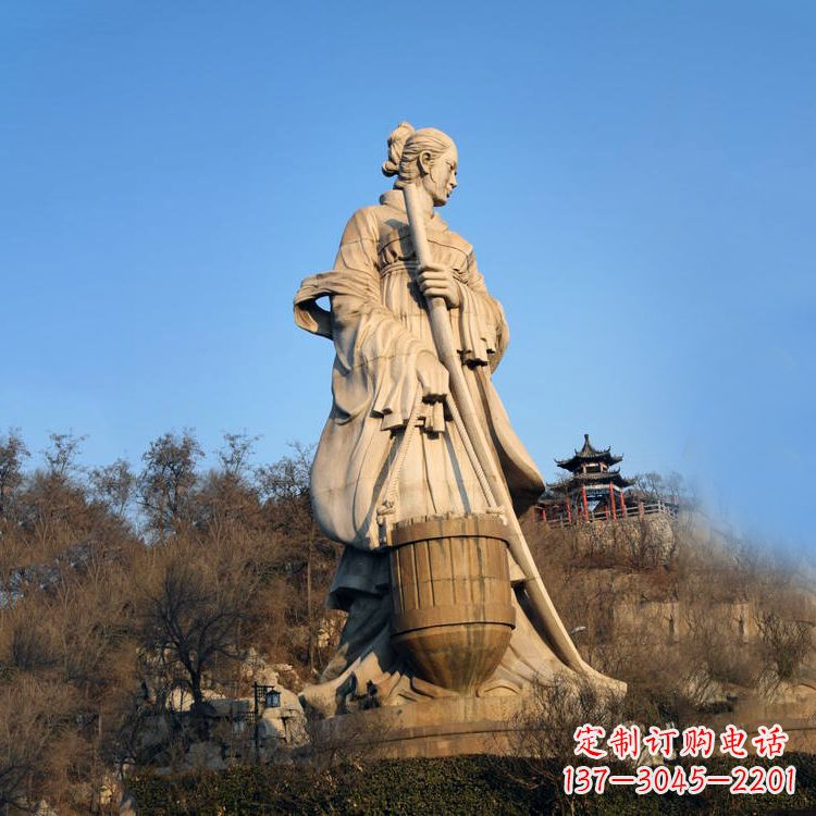 德州景区景点历史名人古代著名美女文姜大型景观雕塑