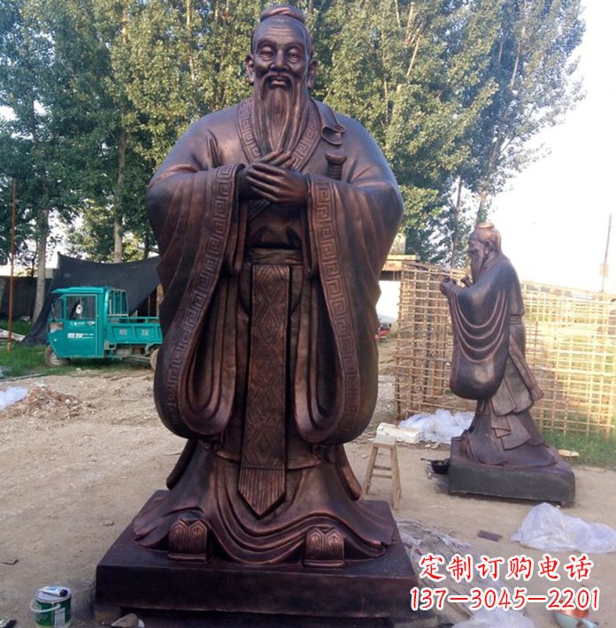 德州孔子讲学雕塑
