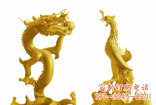 德州龙凤呈祥神兽铜雕