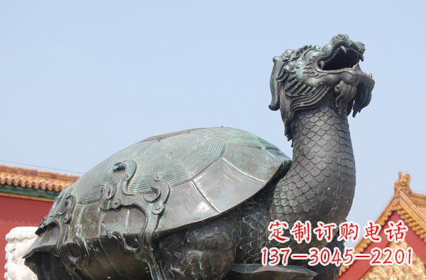 德州青铜龙龟寺庙神兽铜雕