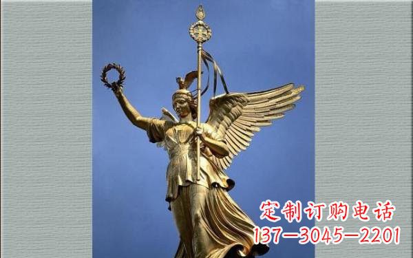 德州优雅的胜利女神铜雕