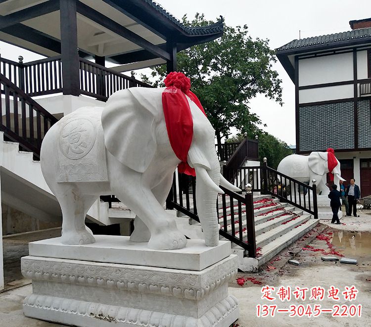 德州迎接观音祝福的精美大象观音栏杆