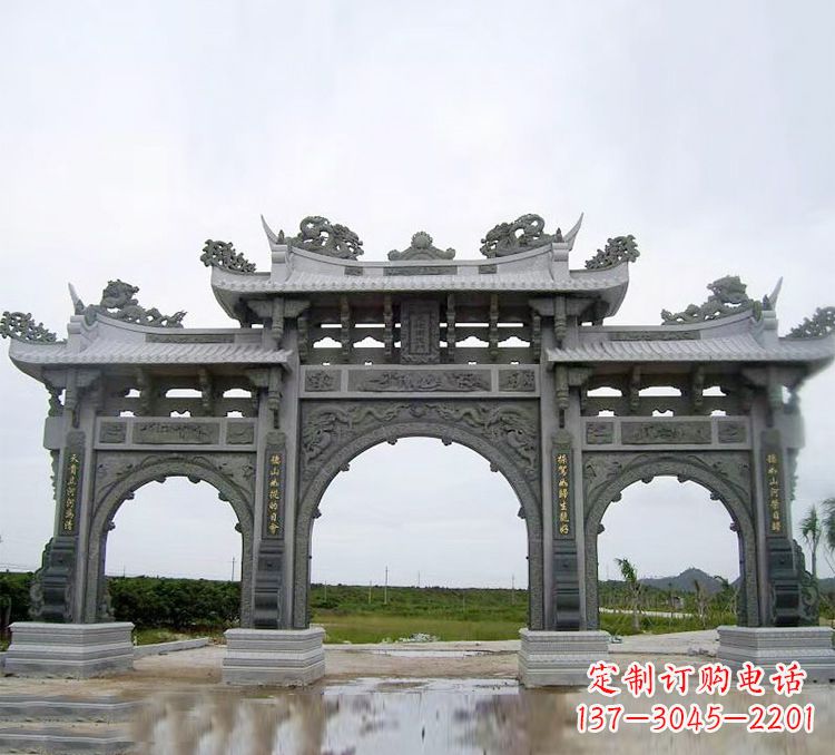 德州石牌坊 楼