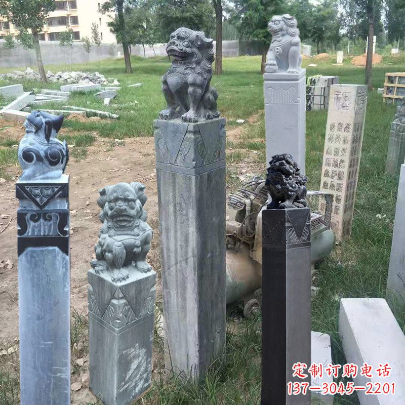 德州石狮子拴马柱