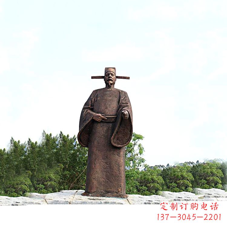 德州世界法医学鼻祖纯铜宋慈公园景区终归历史名人雕像